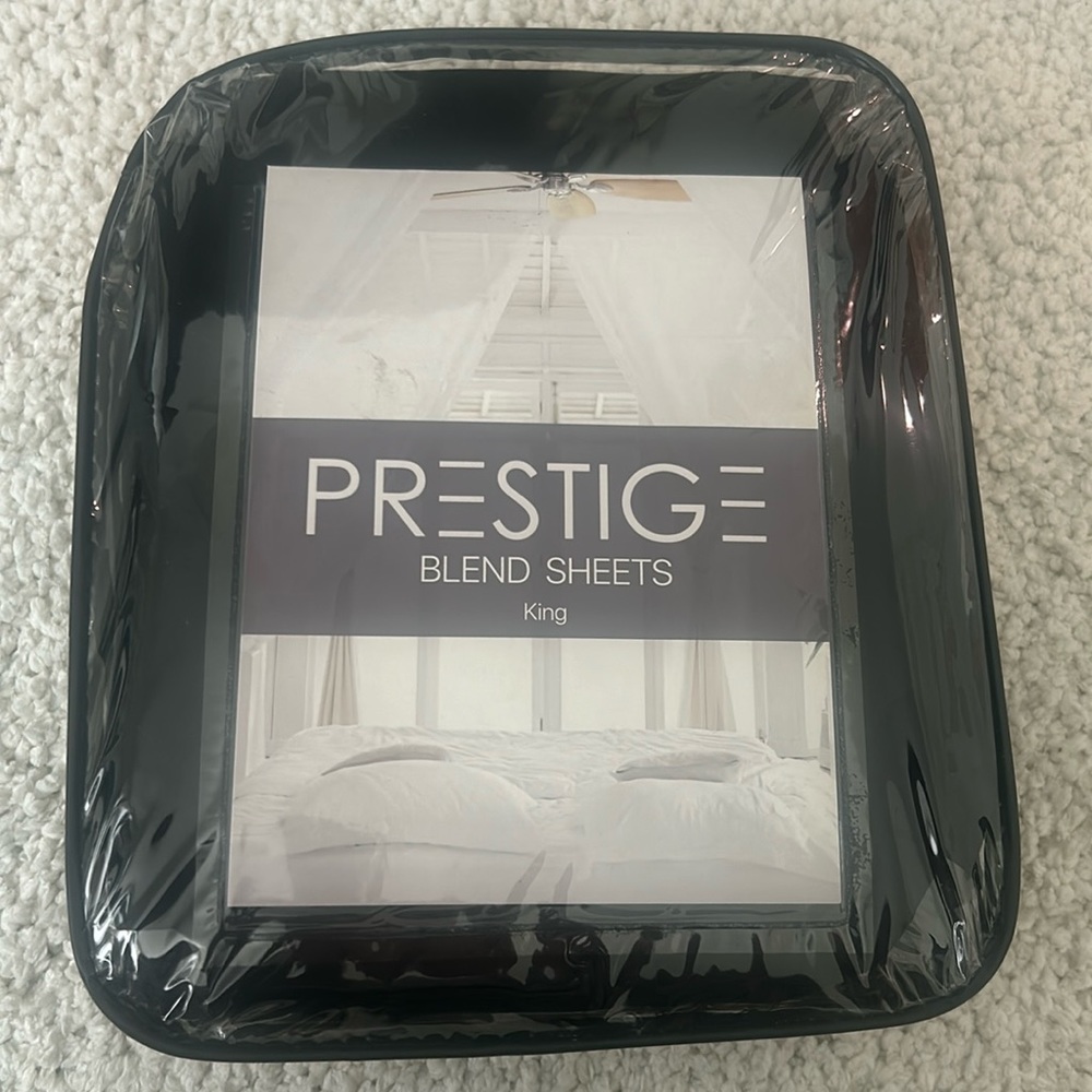 ACCEPTING OFFERS! Brand new Prestige king size sheets